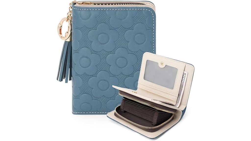 women s rfid wallet with zipper