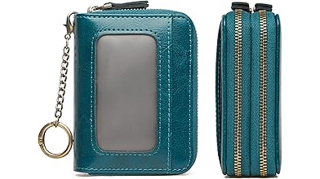 women s rfid zipper wallet