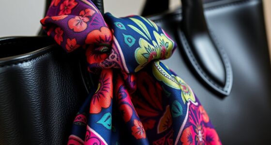 wrap scarf into bag handle