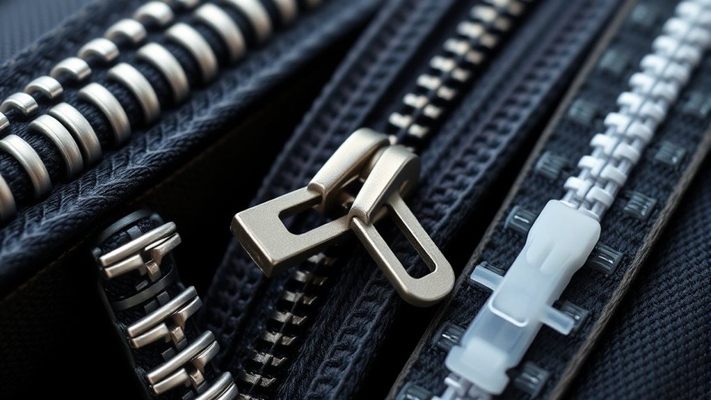 zipper style enhances design