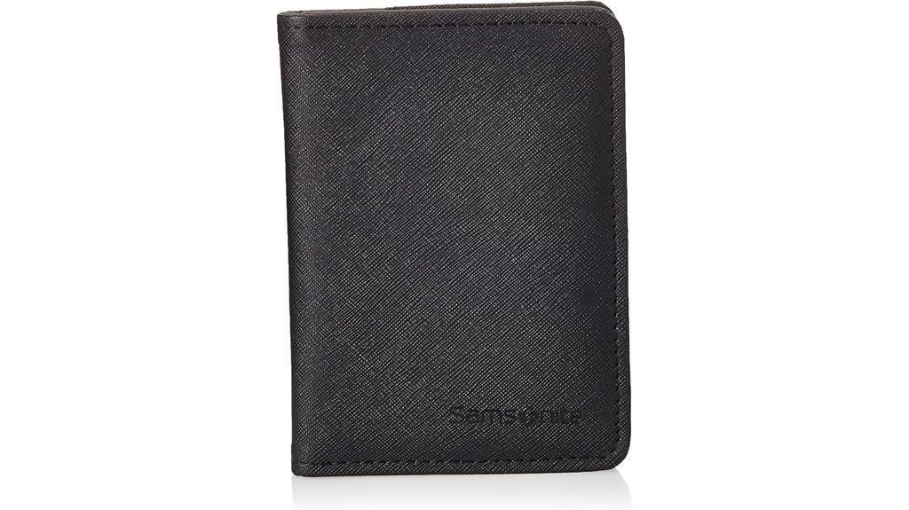 black rfid passport wallet