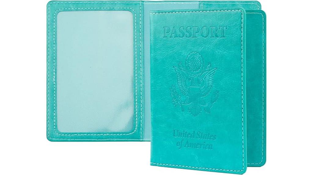 blue vaccine card holder