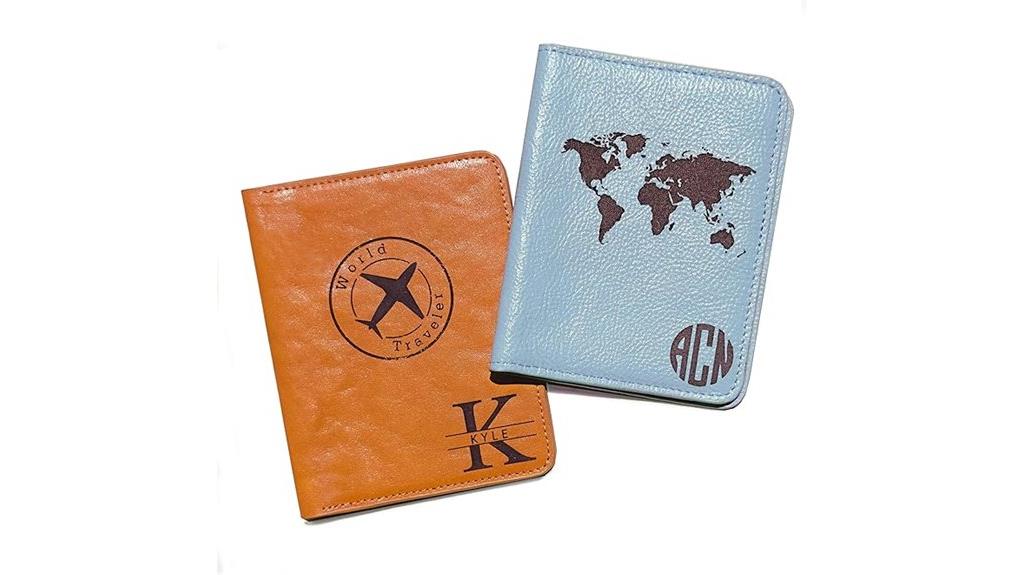 custom monogram leather holder