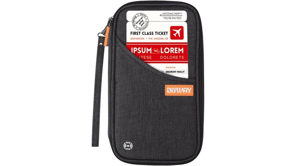family rfid travel wallet