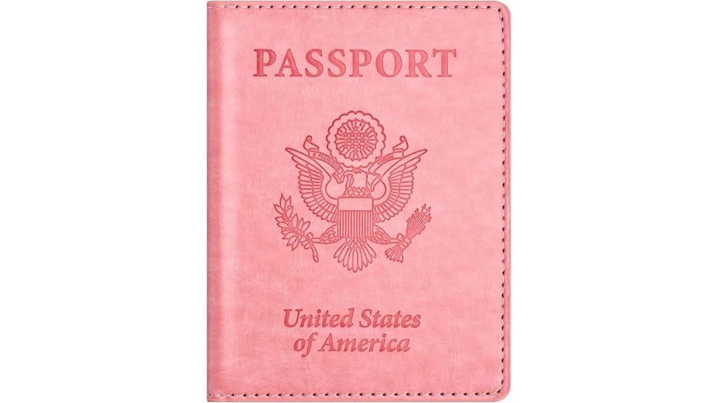 faux leather passport holder