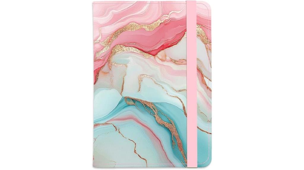 gradient marble travel wallet