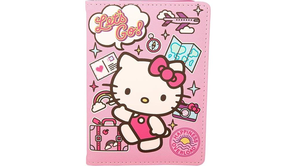 hello kitty travel passport holder