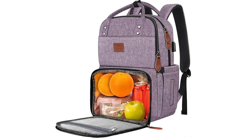laptop backpack with lunchbox