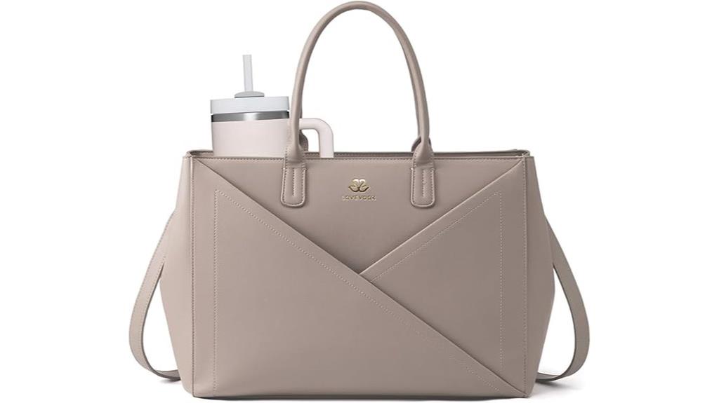 laptop tote with cup