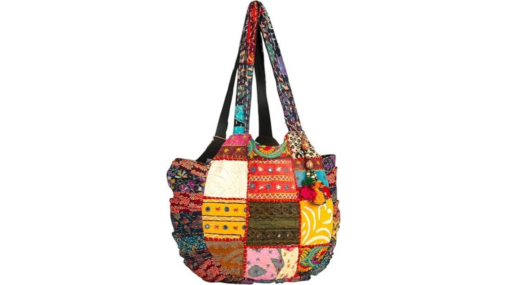 large floral shoulder tote