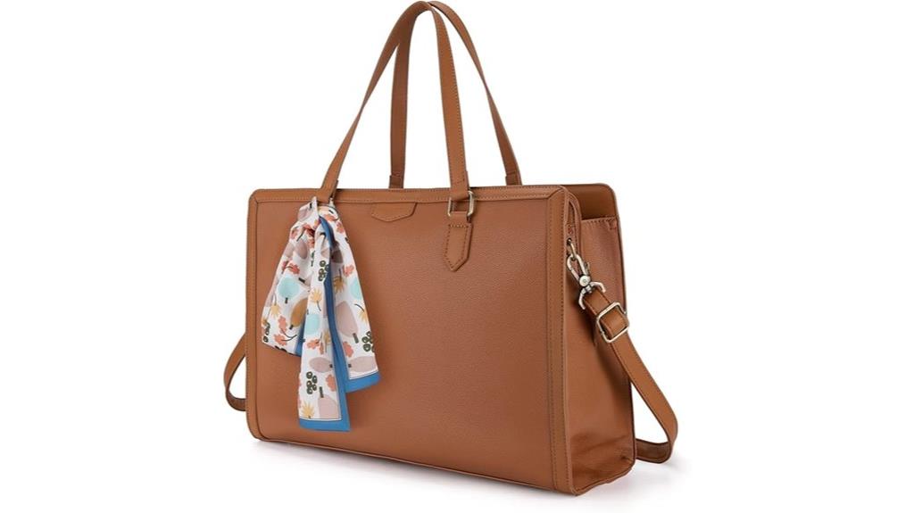 leather laptop tote bag