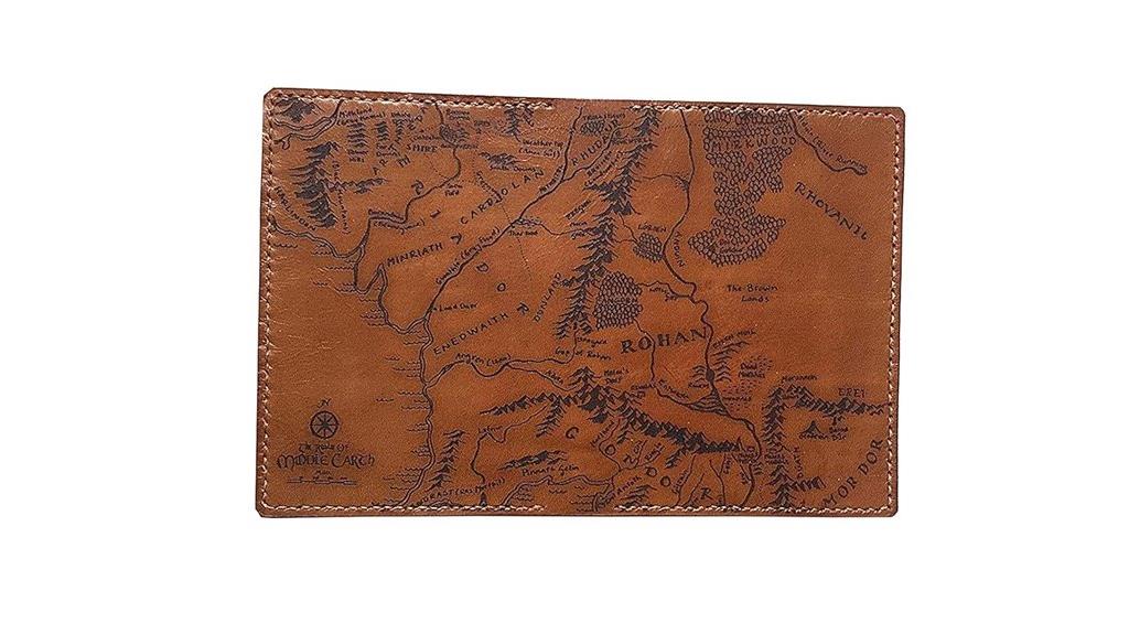 leather map passport holder