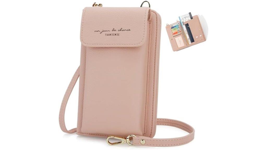leather passport and phone bag