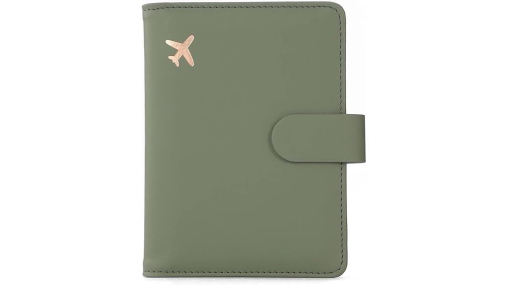 leather passport holder case