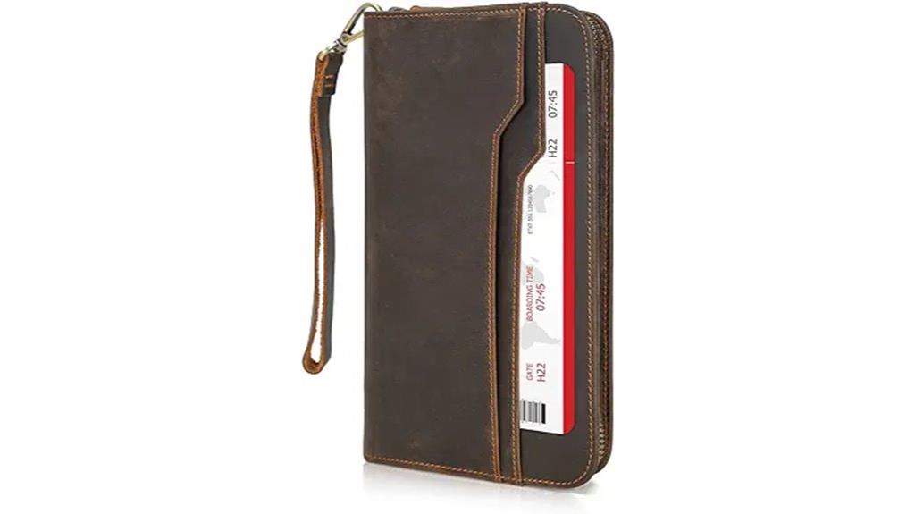 leather passport wallet organizer