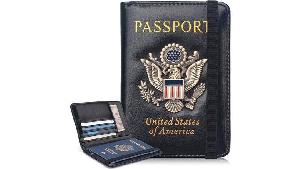 leather rfid passport case