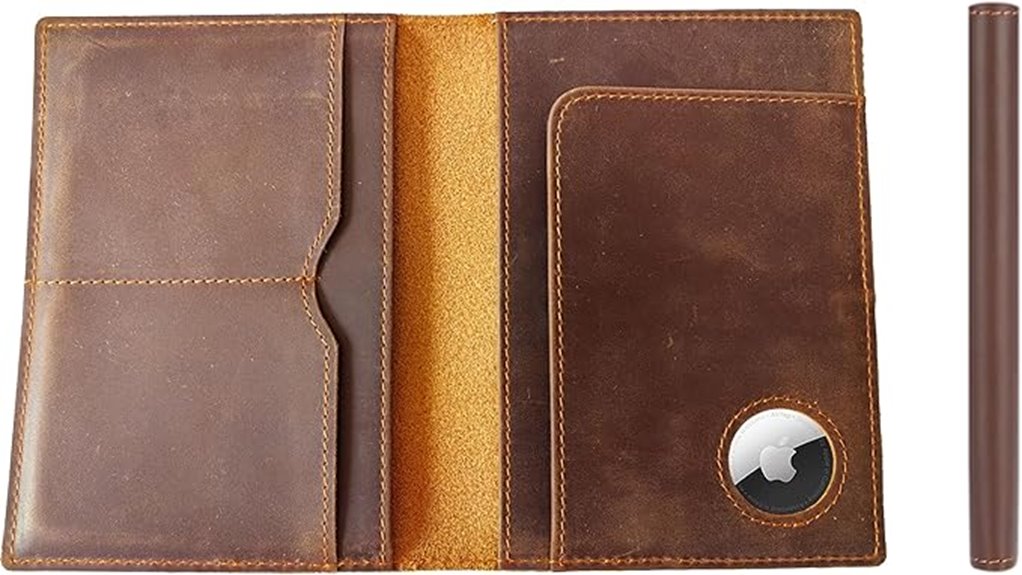 leather rfid passport holder