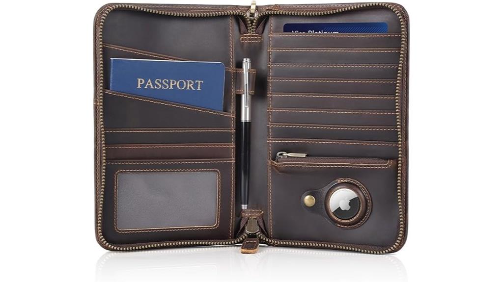 leather rfid passport holder