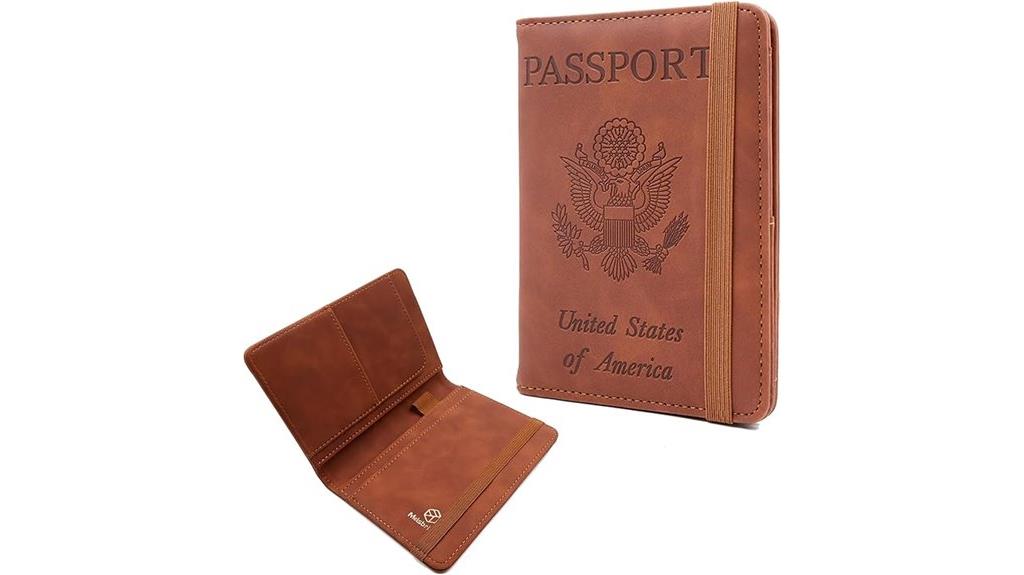 leather rfid passport holder