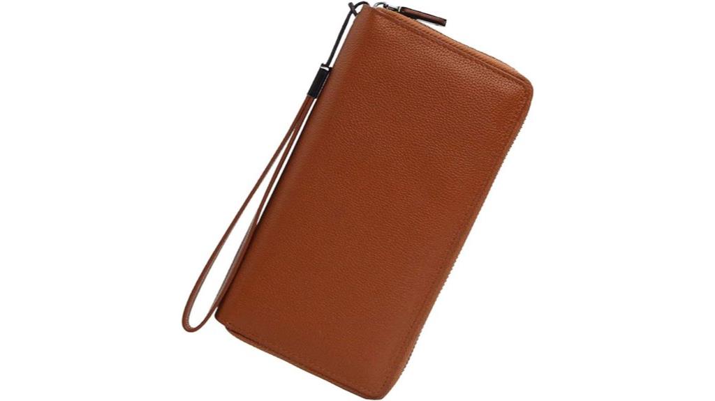 leather rfid phone wallet