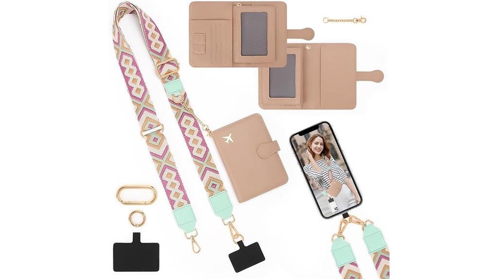 passport holder with lanyard