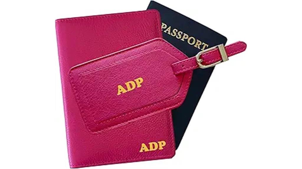 pink leather rfid accessories