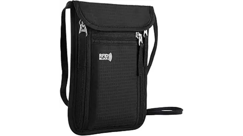 rfid blocking travel pouch
