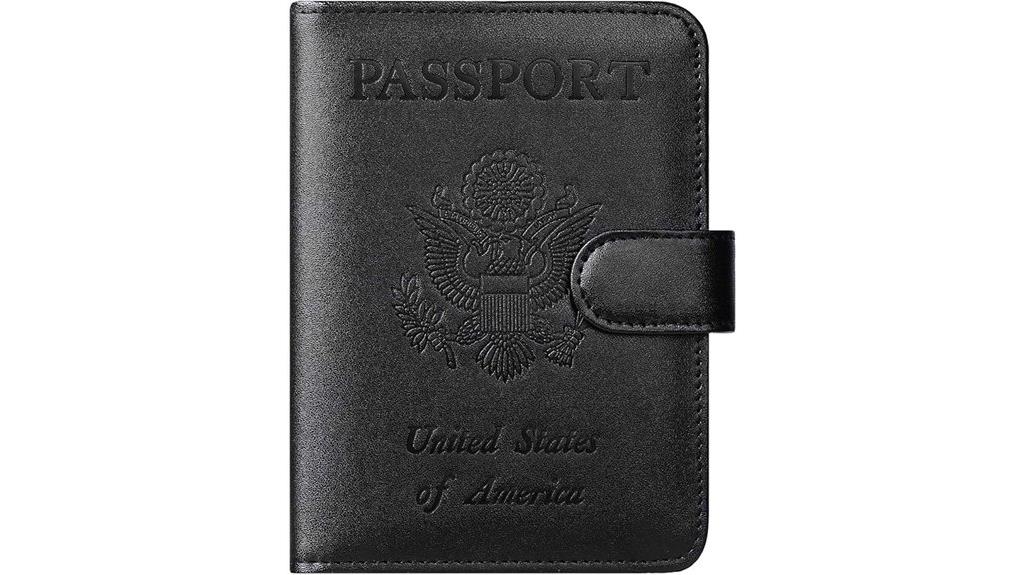 rfid leather passport wallet