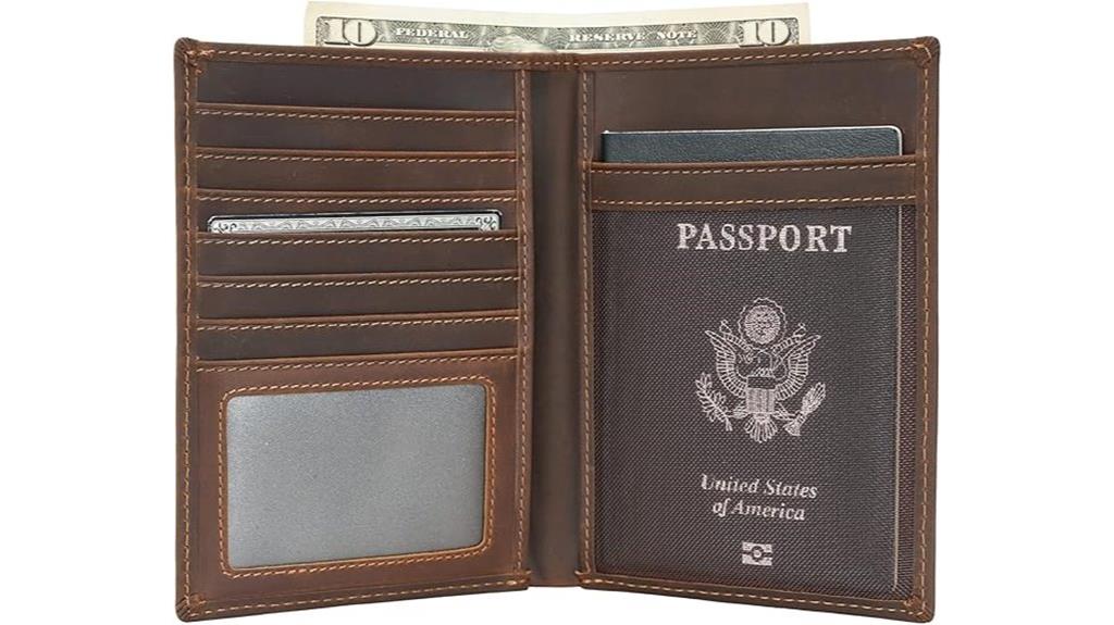 rfid leather passport wallet