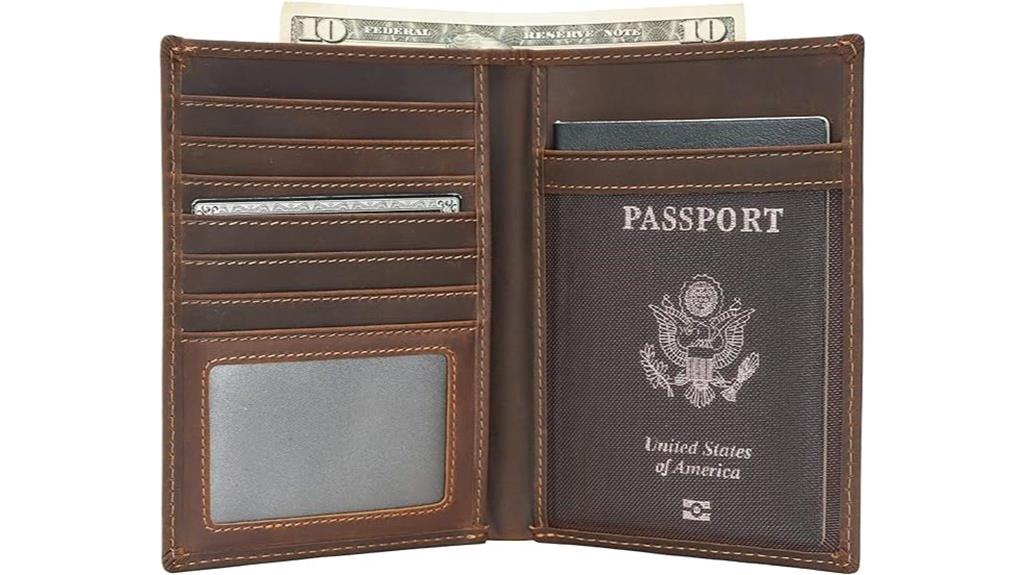 rfid leather travel wallet