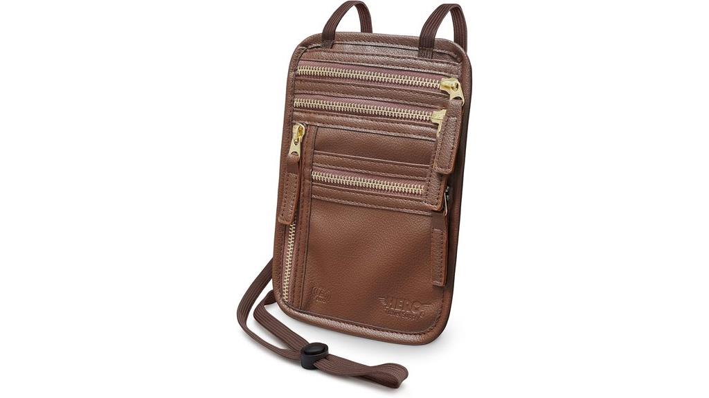 rfid passport neck wallet