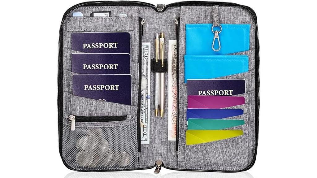 rfid passport wallet organizer