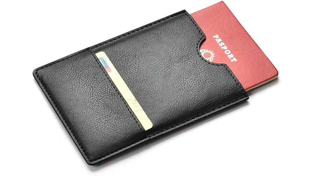 slim vegan passport wallet