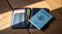 stylish functional passport wallets