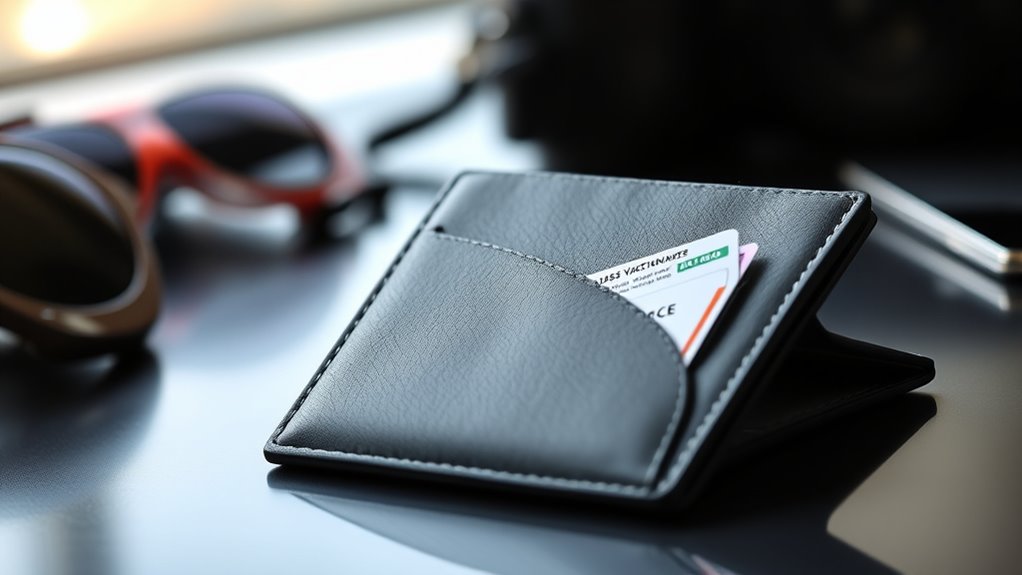 stylish vaccine card wallets