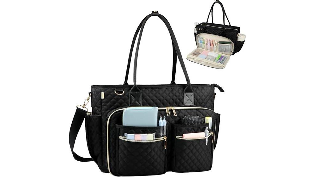 teacher tote with laptop