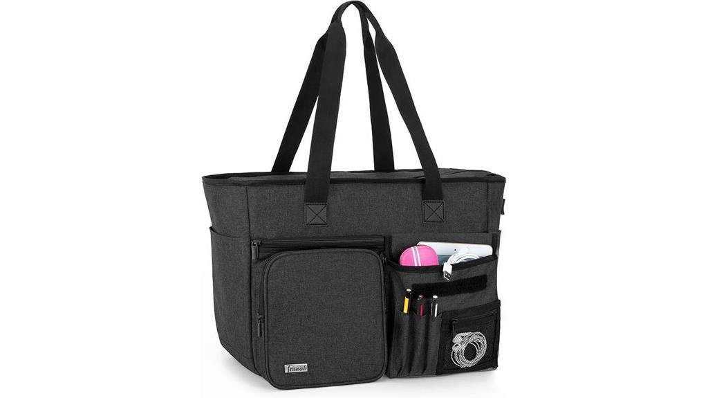 teacher tote with laptop
