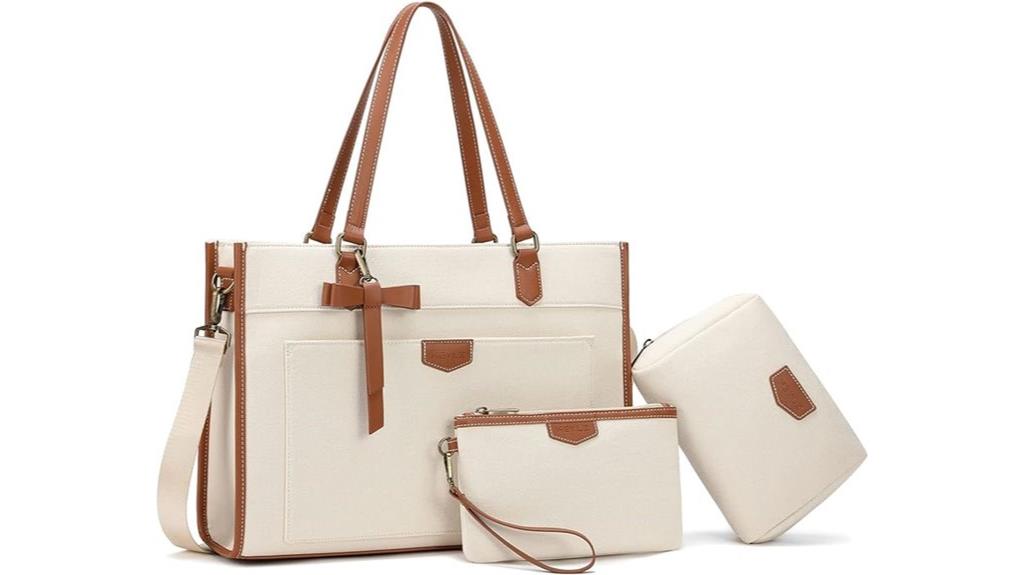 three piece women s laptop bag