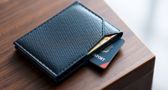 top navy passport wallets