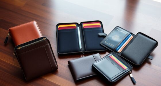 top zip passport wallets