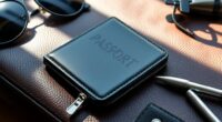 top zipper passport wallets
