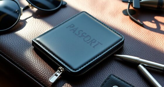 top zipper passport wallets
