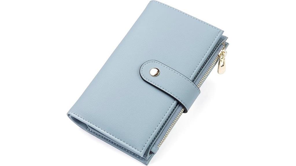 vegan leather rfid wallet