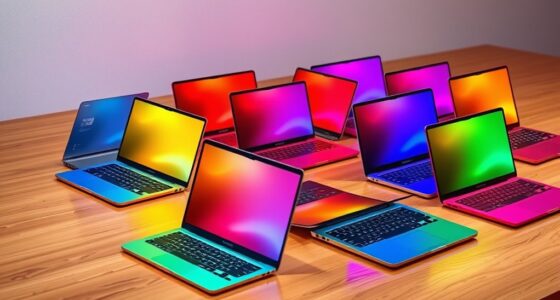 vibrant stylish colorful laptops