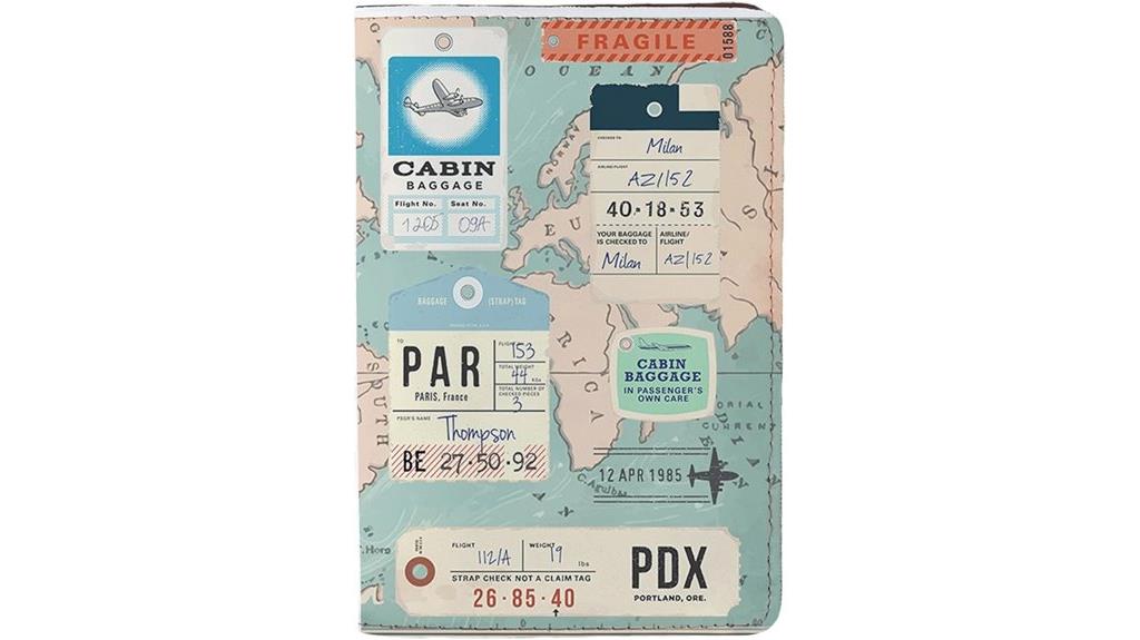 vintage leather map holder