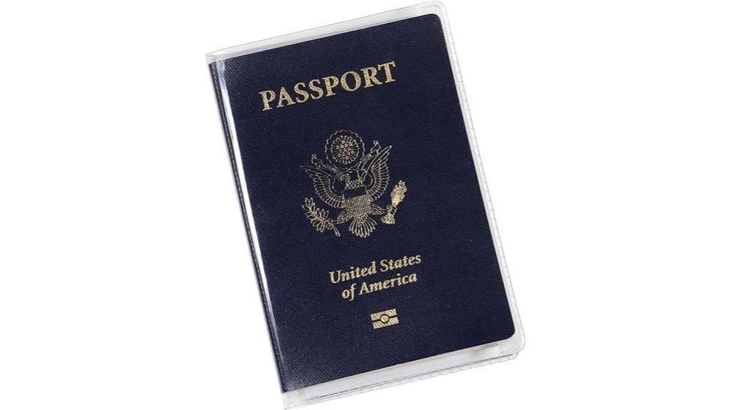 waterproof clear passport cover