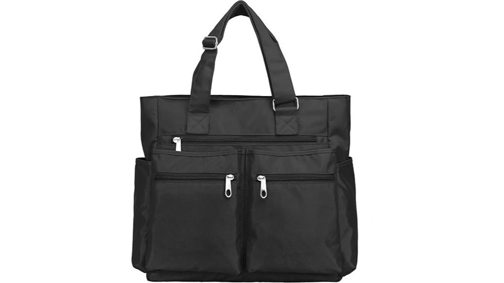 waterproof multi pocket tote