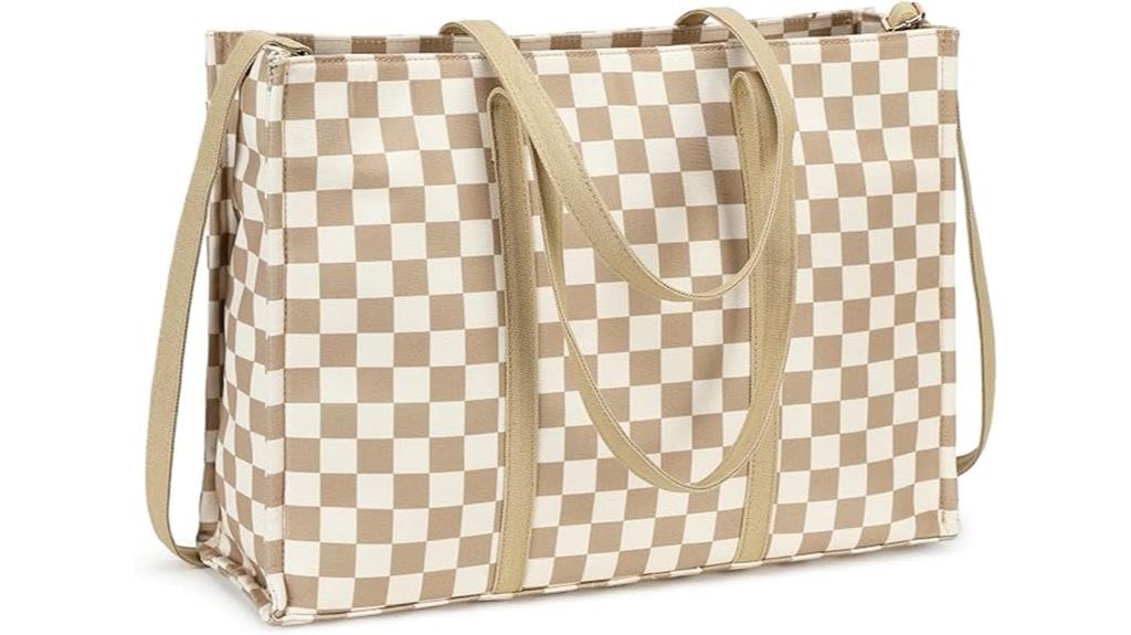 women s 15 6 inch canvas tote