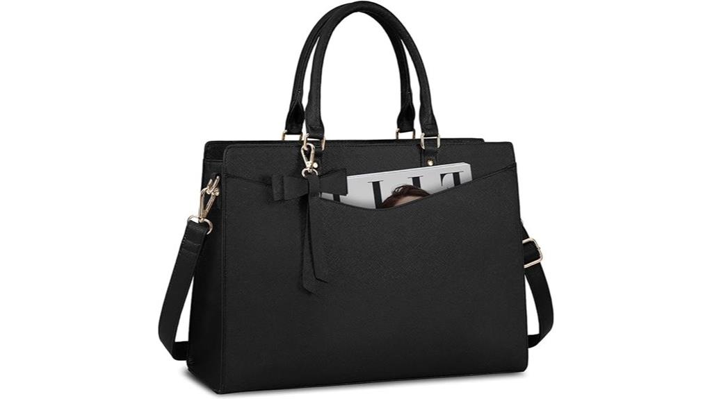 women s 15 6 inch pu tote