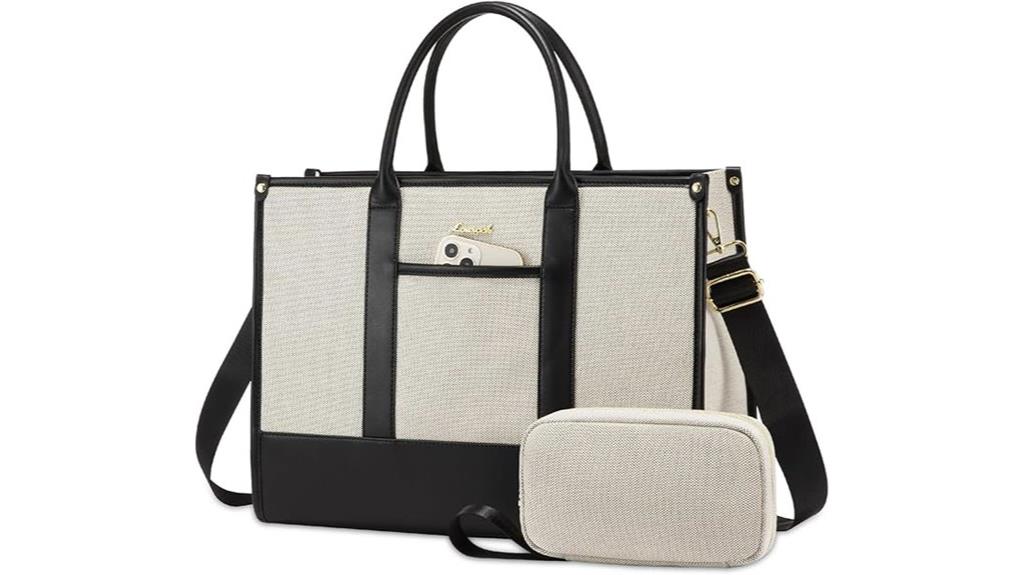 women s canvas laptop tote